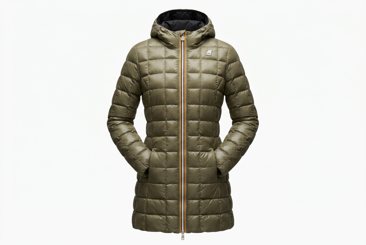 K-Way Denise St Thermo Double Woman – lato verde oliva trapuntato
