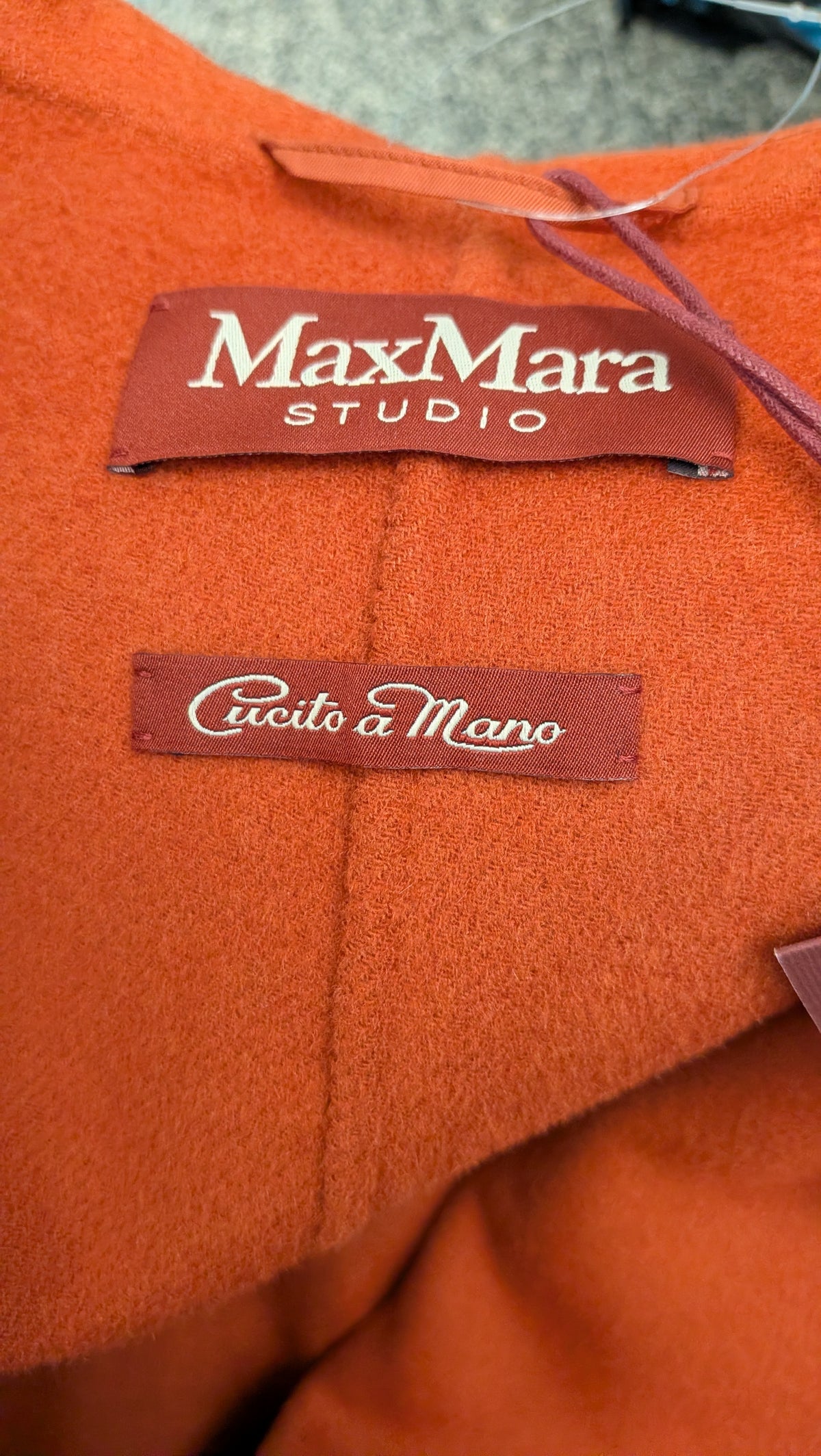 Etichetta interna Max Mara Studio - Cucito a Mano